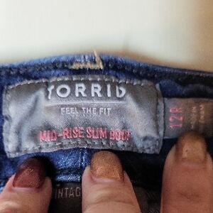 Torrid Mid-Rise Slim Boot Jeans - Classic Blue